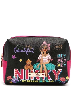 Nikky By Nicole Lee XL Cosmetic Pouch NK20347L EYE CONTACT